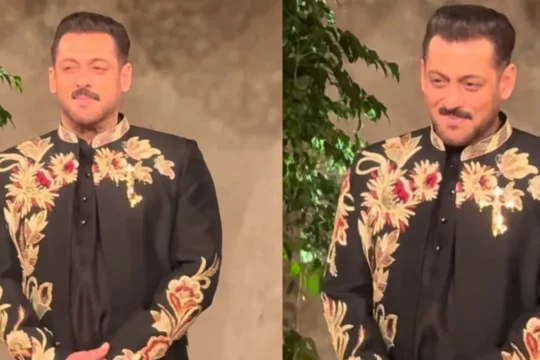 سلمان خان کی ریمپ پر شاندار واپسی، کالی شیروانی نے تقریب لوٹ لی